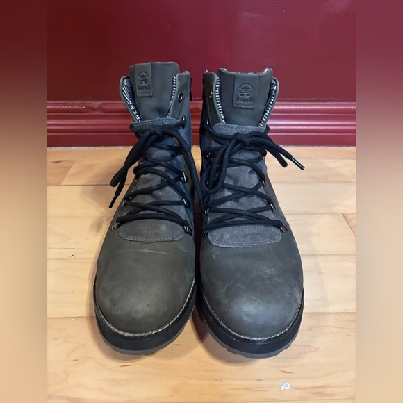 Kamik Ariel Lo Boots Womens Size 10 Hunter Green Waterproof Leather Ankle Bootie - Picture 5 of 8